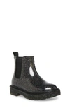 Steve Madden Jcliche Glitter Chelsea Boot In Black