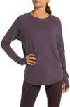 Zella Relaxed Long Sleeve T-shirt In Purple Nebula