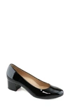 Marc Joseph New York Broad Street Patent Leather Pump In Black Soft Patent