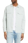 Allsaints Spotter Button-up Shirt Jacket In Vintage Green