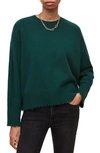 Allsaints Kiera Cashmere Blend Crewneck Sweater In Thyme Green