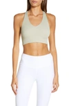 Free People Fp Movement Free Throw Crop Tank In Green Tea