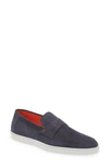 Santoni Banker Loafer Sneaker In Blue