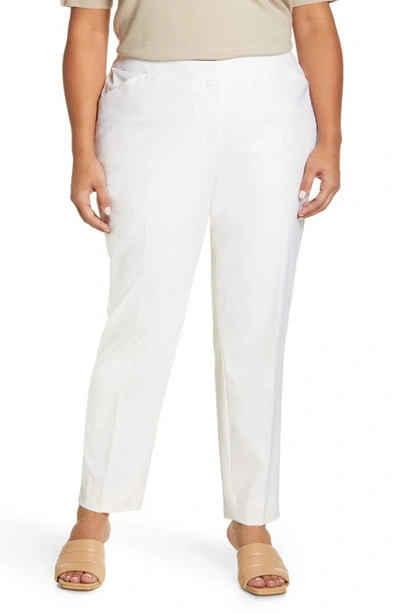 Lafayette 148 Irving Stretch Wool Pants In Ivory
