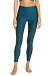 Alo Yoga Airlift High Waist Midi Leggings In Galactic Teal