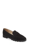 Amalfi By Rangoni Giuliano Loafer In Black Cashmere