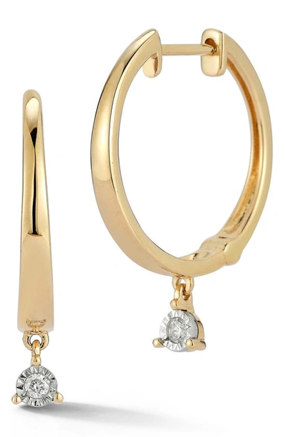 Dana Rebecca Designs Ava Bea Diamond Drop Hoop Earrings In Yellow Gold
