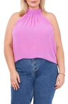 1.state Gathered Neck Halter Top In Iris Orchid