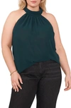 1.state Gathered Neck Halter Top In Ponderosa Pine