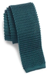 Jack Victor Hudson Silk Knit Tie In Green