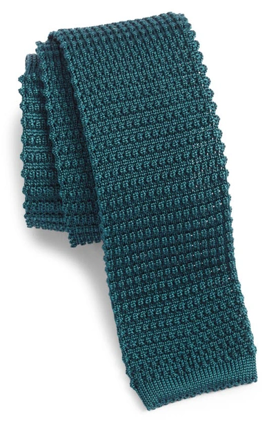 Jack Victor Hudson Silk Knit Tie In Green