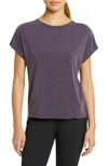 Zella Studio Twist Back T-shirt In Purple Nebula