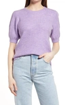 Vero Moda Lefile Puff Sleeve Sweater In Viola