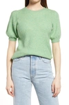 Vero Moda Lefile Puff Sleeve Sweater In Sprucestone