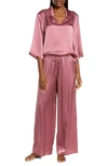 Nordstrom Romantic Washable Silk Pajamas In Purple Mellow