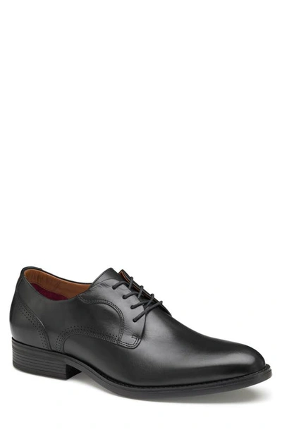 Johnston & Murphy Hawthorn Plain Toe Derby In Black