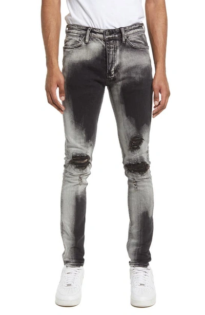 Ksubi Van Winkle Lucifer Trashed Skinny Jeans In Black