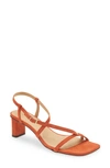 Frame Le Braxton Strappy Sandal In Orange