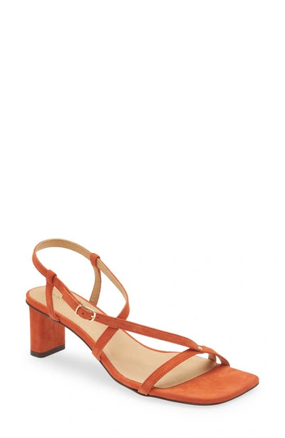 Frame Le Braxton Strappy Sandal In Orange