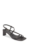 Frame Le Braxton Strappy Sandal In Noir