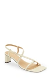 Frame Le Braxton Strappy Sandal In Off White Leather