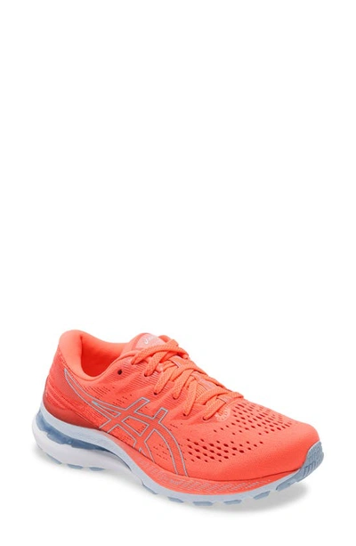 Asics Gel-kayano® 28 Running Shoe In Blazing Coral/ Mist
