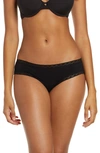 Natori Bliss Cotton Girl Briefs In Black