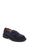 Blondo Halo Waterproof Loafer In Navy Suede