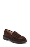 Blondo Halo Waterproof Loafer In Chocolate Suede