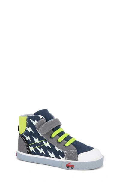 See Kai Run Kids' Dane Glow Sneaker In Navy/ Glow ModeSens