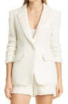 Cinq À Sept Khloe Boucle Blazer In Gardenia