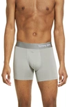 Tommy John Cool Cotton 4-inch Boxer Briefs In Griffin/ Coconut Milk