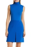 Hugo Boss Enani Turtleneck Sleeveless Top In Open Bu