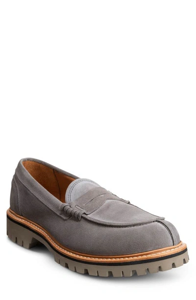 Allen Edmonds Freeport Weatherproof Suede Penny Loafer In Storm