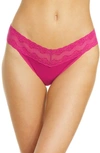 Natori Bliss Perfection Thong In Bright Berry