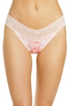 Natori Bliss Perfection Thong In Sunrise Tie Dye Pink