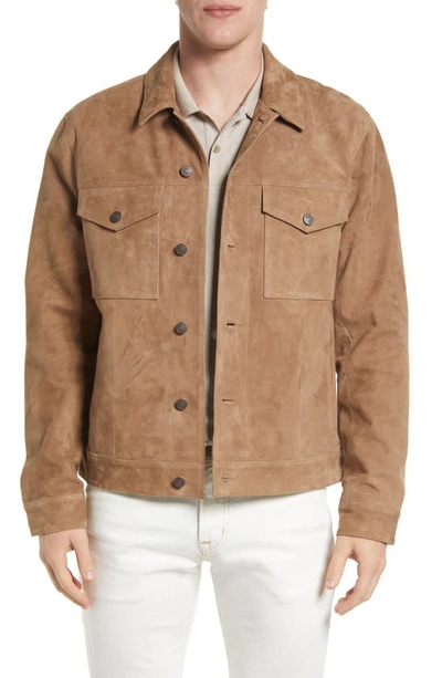 Nordstrom Lightweight Suede Jacket In Tan Greige ModeSens