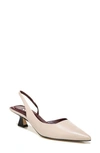 Sarto By Franco Sarto Devin Pointed Toe Slingback Pump In Soft Grey