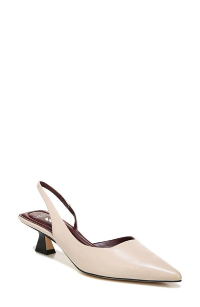 Sarto By Franco Sarto Devin Pointed Toe Slingback Pump In Soft Grey