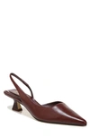 Sarto By Franco Sarto Devin Pointed Toe Slingback Pump In Wine