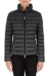 Save The Duck Carly Recycled Nylon Puffer Jacket In Black