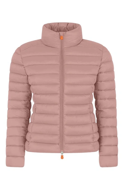 Save The Duck Carly Recycled Nylon Puffer Jacket In Blush Pink