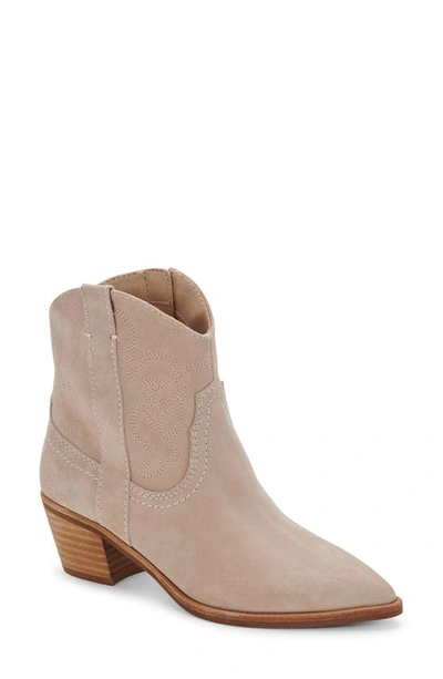 Dolce Vita Solow Western Boot In Dune Suede