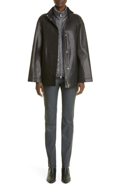 Lafayette 148 Mosby Quilted Down Vest In Cave