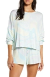 Honeydew Intimates All American Long Sleeve Shortie Pajamas In Iridescent