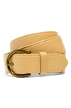 Madewell Medium Perfect Leather Belt In Desert Dune