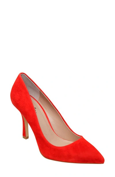 Charles By Charles David Incredibly Pointed Toe Pump In Hot Red-ks