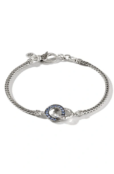 John Hardy Classic Chain Hammered Loop Bracelet In Silver