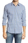 Bonobos Slim Fit Check Tech Button-up Shirt In Bondi Gingham Blue
