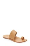 Beek Finch Toe Loop Sandal In Honey/ Honey